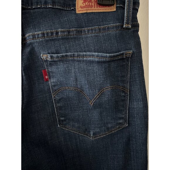 Polished Casual Levi’s Jeans 311 Shaping Skinny W29 L28 Dark Wash Raw Hem Ankle - Picture 14 of 15